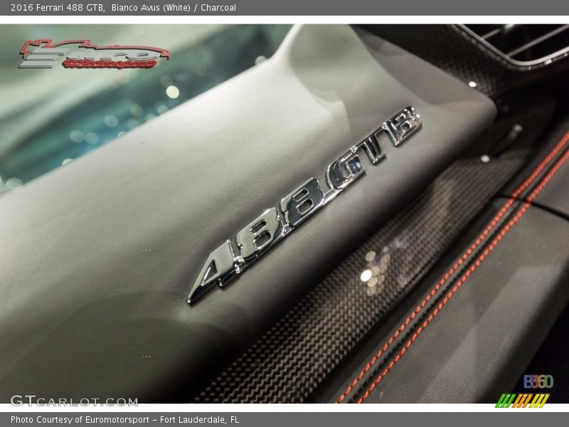 Bianco Avus (White) / Charcoal 2016 Ferrari 488 GTB