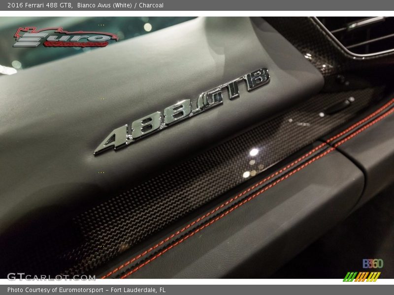 Bianco Avus (White) / Charcoal 2016 Ferrari 488 GTB
