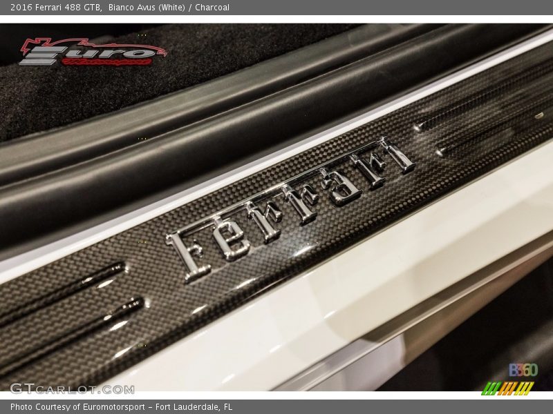 Bianco Avus (White) / Charcoal 2016 Ferrari 488 GTB