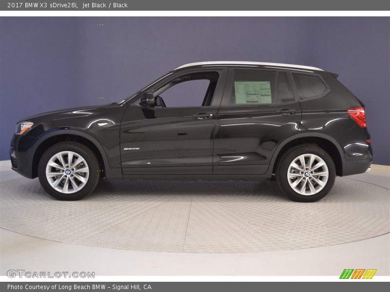 Jet Black / Black 2017 BMW X3 sDrive28i