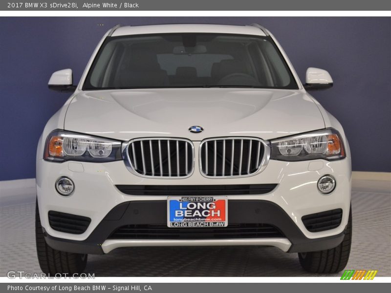 Alpine White / Black 2017 BMW X3 sDrive28i