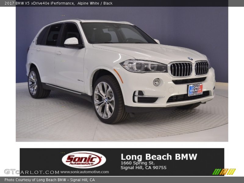 Alpine White / Black 2017 BMW X5 xDrive40e iPerformance