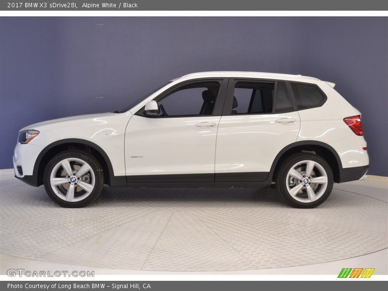 Alpine White / Black 2017 BMW X3 sDrive28i