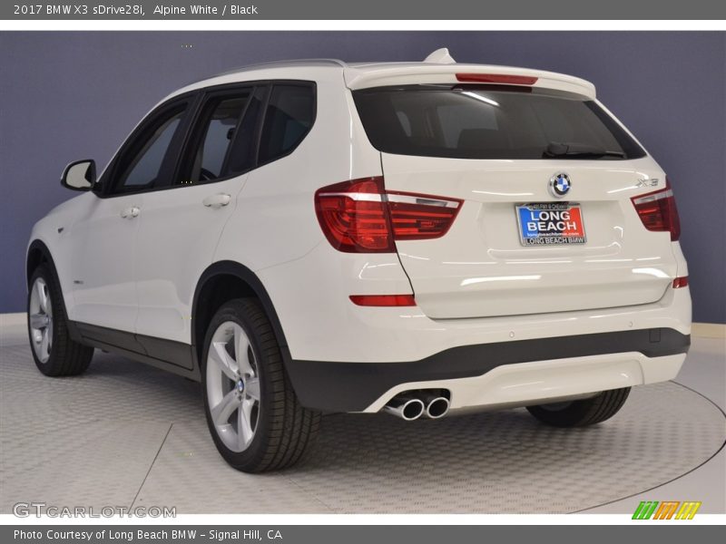 Alpine White / Black 2017 BMW X3 sDrive28i