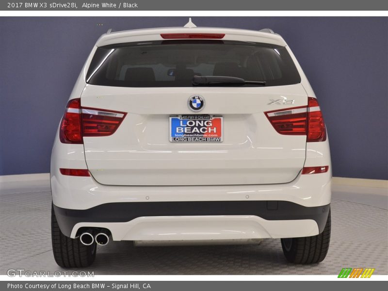Alpine White / Black 2017 BMW X3 sDrive28i