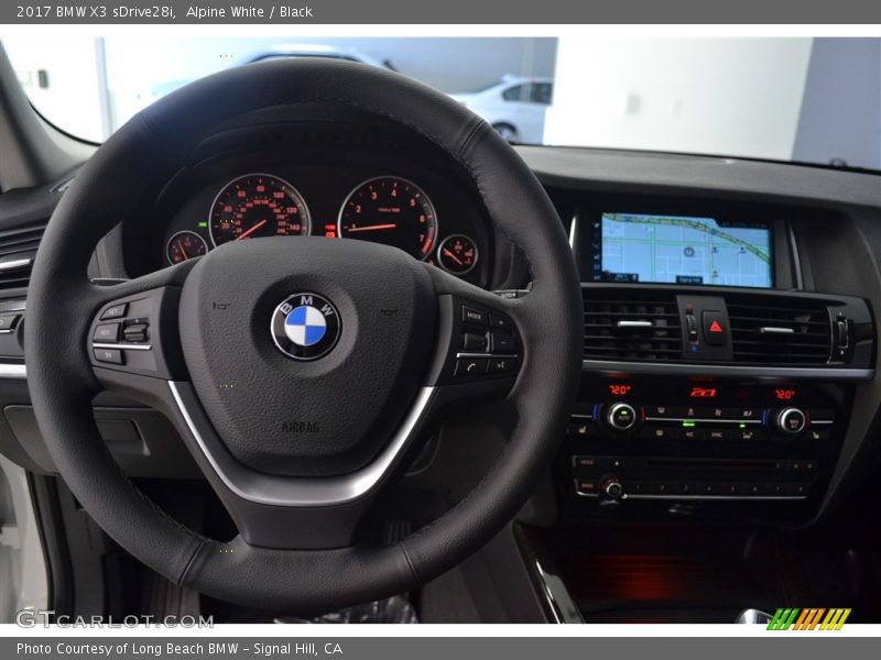 Alpine White / Black 2017 BMW X3 sDrive28i