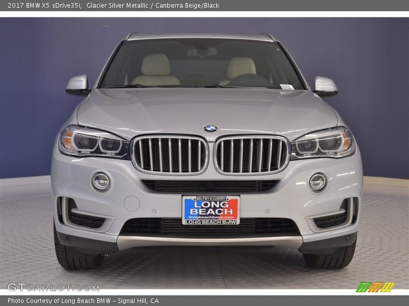 Glacier Silver Metallic / Canberra Beige/Black 2017 BMW X5 sDrive35i