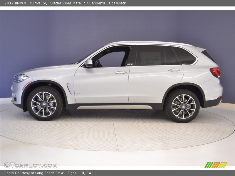 Glacier Silver Metallic / Canberra Beige/Black 2017 BMW X5 sDrive35i