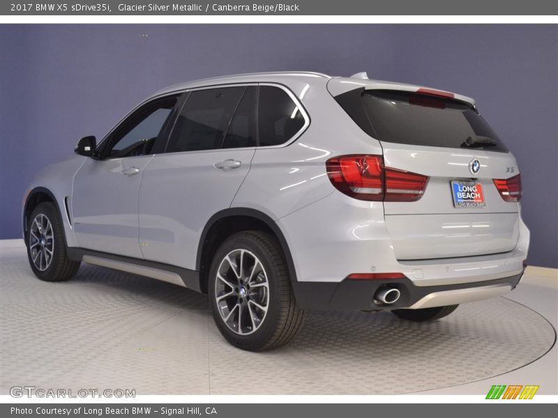 Glacier Silver Metallic / Canberra Beige/Black 2017 BMW X5 sDrive35i