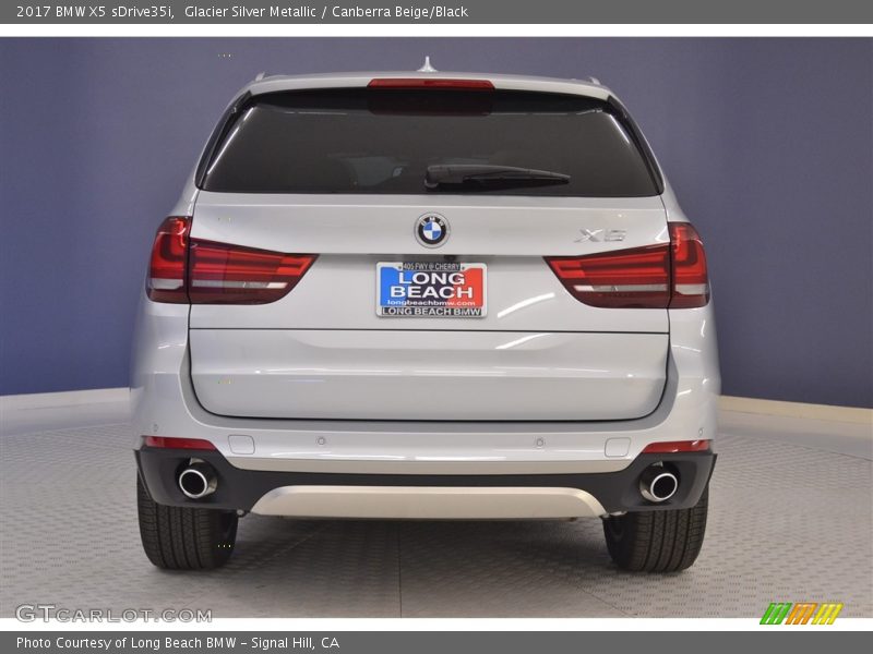 Glacier Silver Metallic / Canberra Beige/Black 2017 BMW X5 sDrive35i