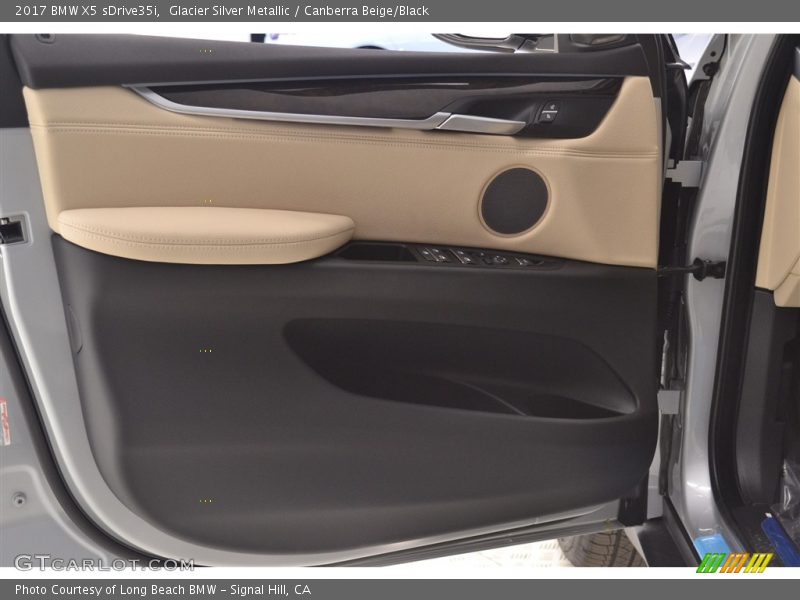 Glacier Silver Metallic / Canberra Beige/Black 2017 BMW X5 sDrive35i