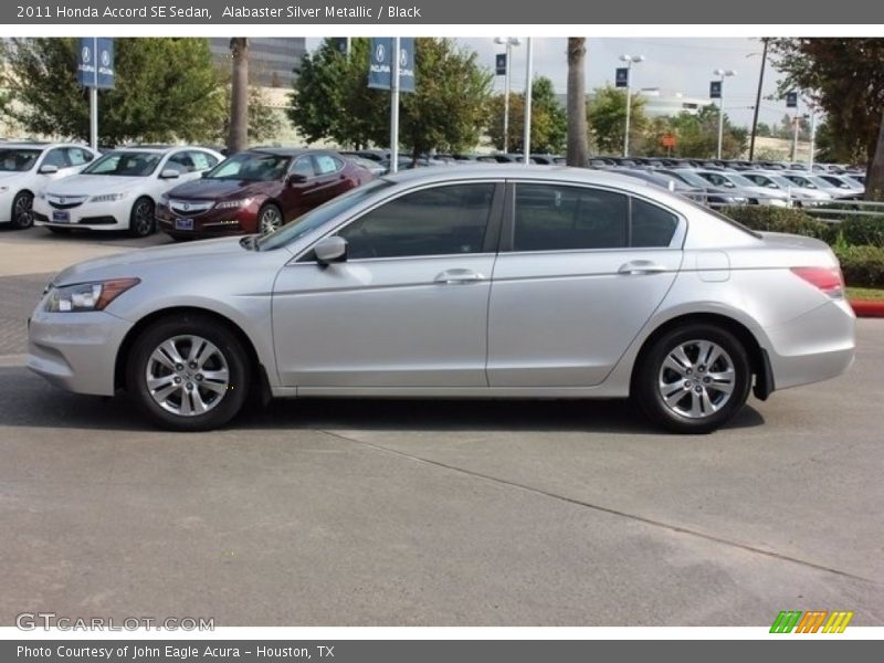 Alabaster Silver Metallic / Black 2011 Honda Accord SE Sedan