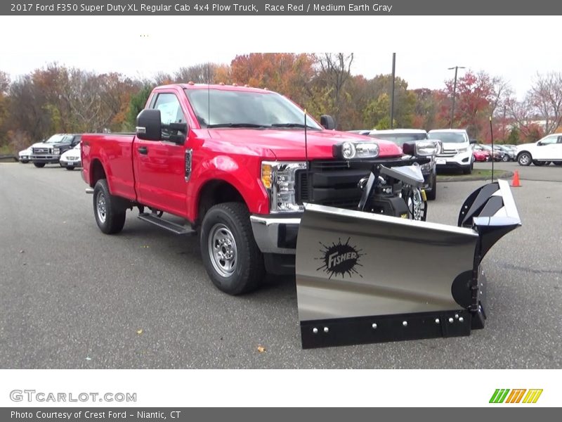 Front 3/4 View of 2017 F350 Super Duty XL Regular Cab 4x4 Plow Truck