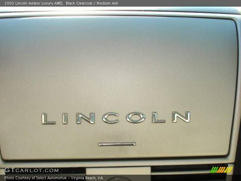 Black Clearcoat / Medium Ash 2003 Lincoln Aviator Luxury AWD