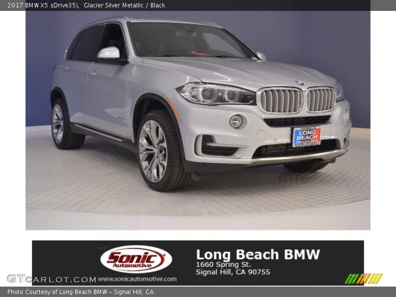 Glacier Silver Metallic / Black 2017 BMW X5 sDrive35i