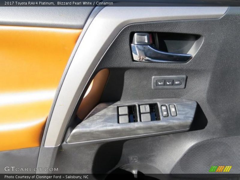 Blizzard Pearl White / Cinnamon 2017 Toyota RAV4 Platinum