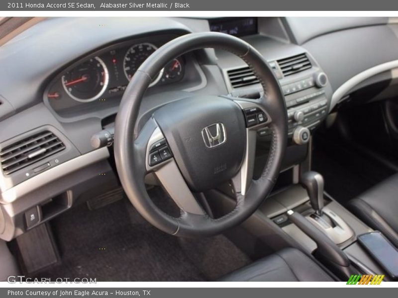 Alabaster Silver Metallic / Black 2011 Honda Accord SE Sedan