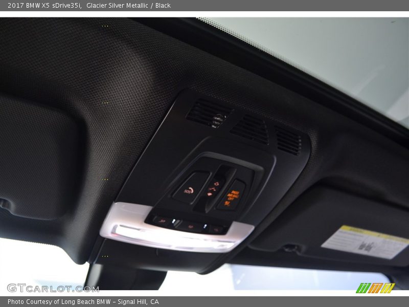 Glacier Silver Metallic / Black 2017 BMW X5 sDrive35i