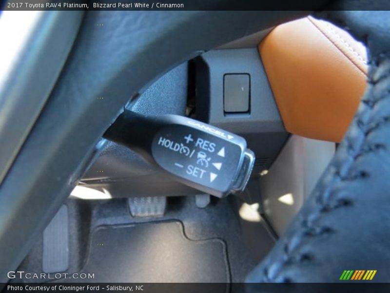 Blizzard Pearl White / Cinnamon 2017 Toyota RAV4 Platinum