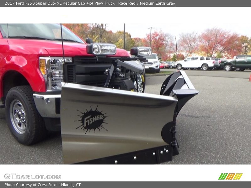 Race Red / Medium Earth Gray 2017 Ford F350 Super Duty XL Regular Cab 4x4 Plow Truck