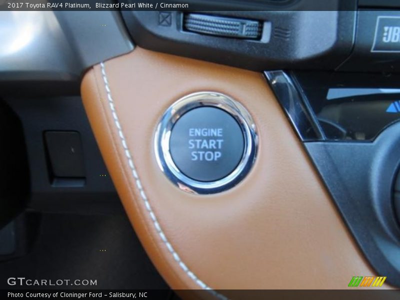 Blizzard Pearl White / Cinnamon 2017 Toyota RAV4 Platinum