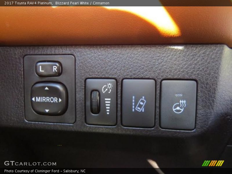 Blizzard Pearl White / Cinnamon 2017 Toyota RAV4 Platinum