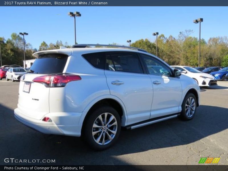 Blizzard Pearl White / Cinnamon 2017 Toyota RAV4 Platinum