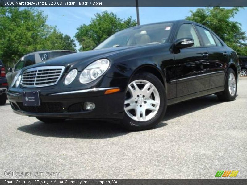 Black / Stone 2006 Mercedes-Benz E 320 CDI Sedan