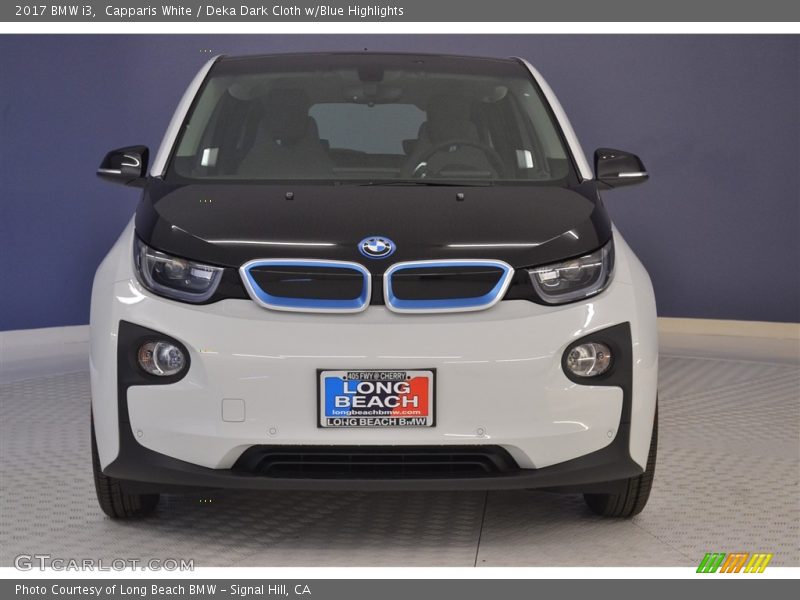Capparis White / Deka Dark Cloth w/Blue Highlights 2017 BMW i3