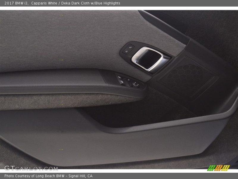 Capparis White / Deka Dark Cloth w/Blue Highlights 2017 BMW i3