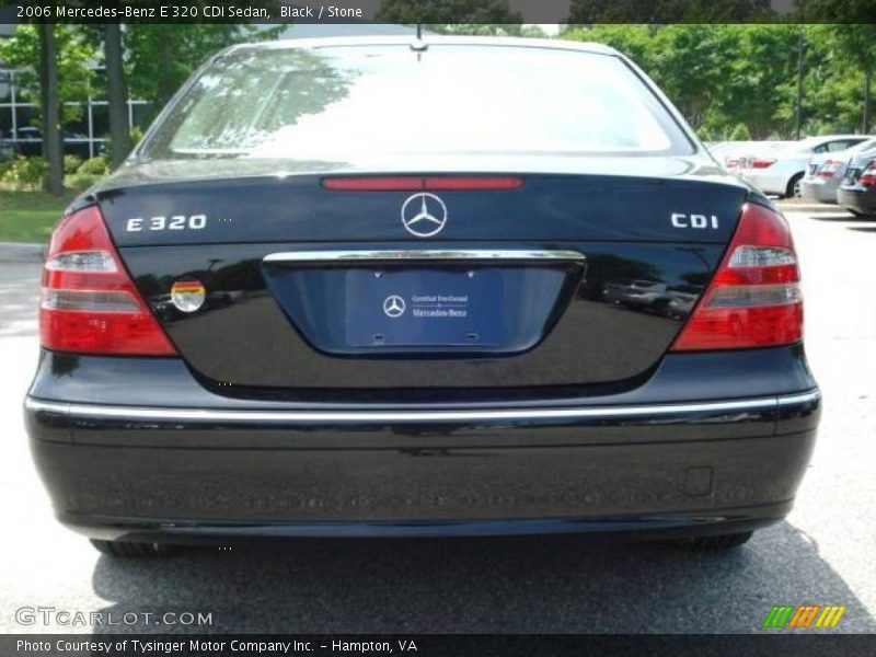 Black / Stone 2006 Mercedes-Benz E 320 CDI Sedan