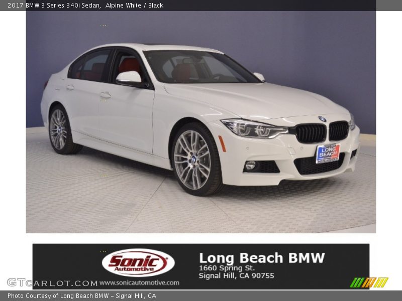 Alpine White / Black 2017 BMW 3 Series 340i Sedan