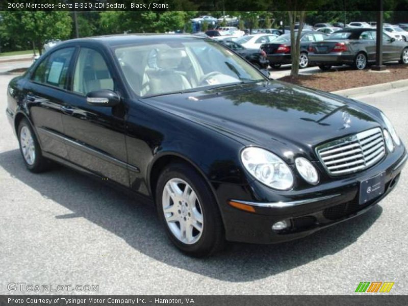 Black / Stone 2006 Mercedes-Benz E 320 CDI Sedan