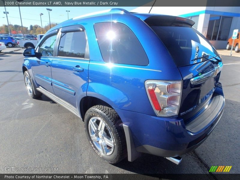 Navy Blue Metallic / Dark Gray 2008 Chevrolet Equinox LT AWD