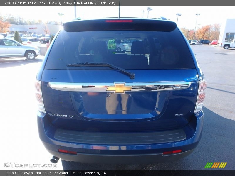 Navy Blue Metallic / Dark Gray 2008 Chevrolet Equinox LT AWD