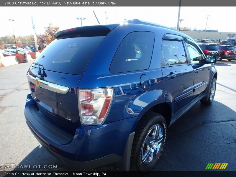 Navy Blue Metallic / Dark Gray 2008 Chevrolet Equinox LT AWD