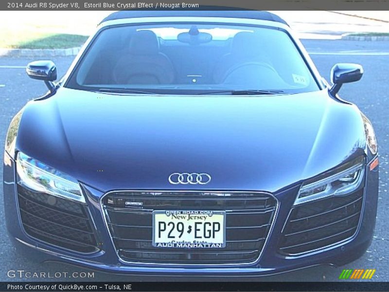 Estoril Blue Crystal Effect / Nougat Brown 2014 Audi R8 Spyder V8
