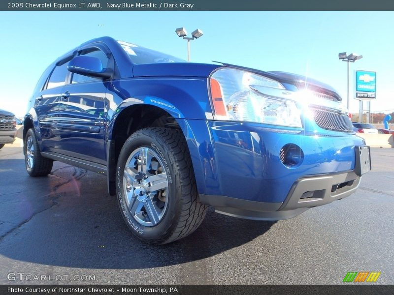 Navy Blue Metallic / Dark Gray 2008 Chevrolet Equinox LT AWD