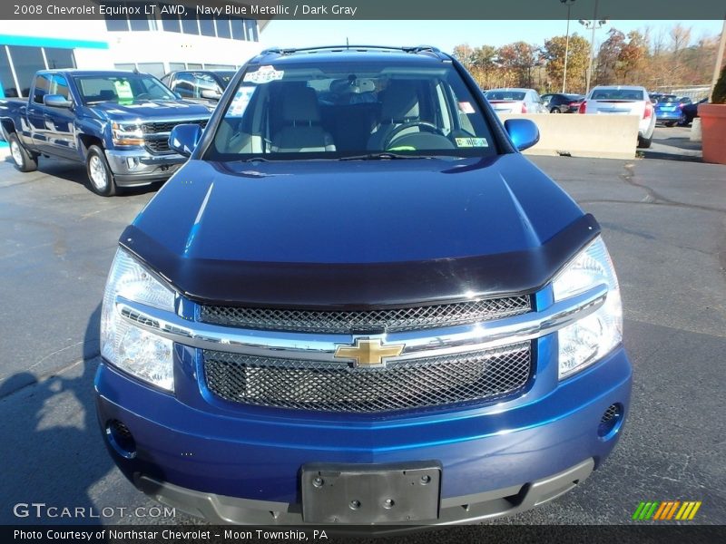 Navy Blue Metallic / Dark Gray 2008 Chevrolet Equinox LT AWD