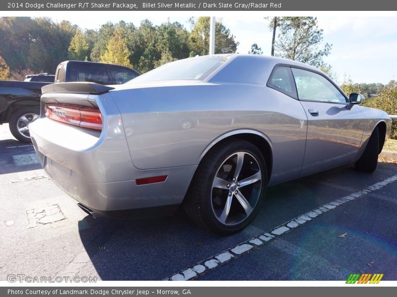Billet Silver Metallic / Dark Slate Gray/Radar Red 2014 Dodge Challenger R/T Shaker Package