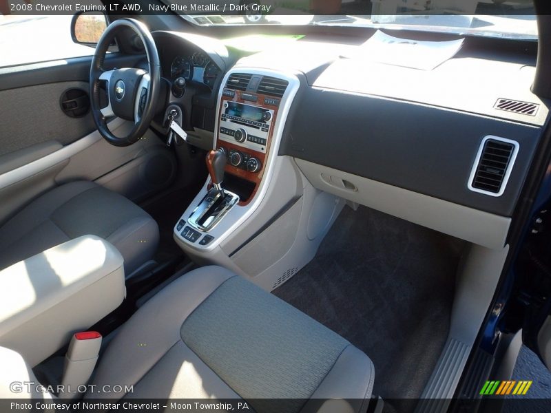 Navy Blue Metallic / Dark Gray 2008 Chevrolet Equinox LT AWD