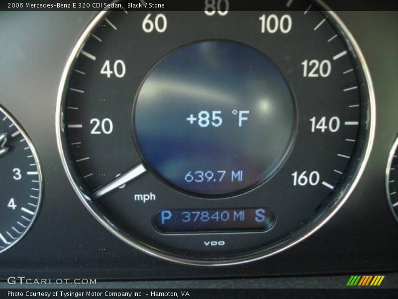 Black / Stone 2006 Mercedes-Benz E 320 CDI Sedan