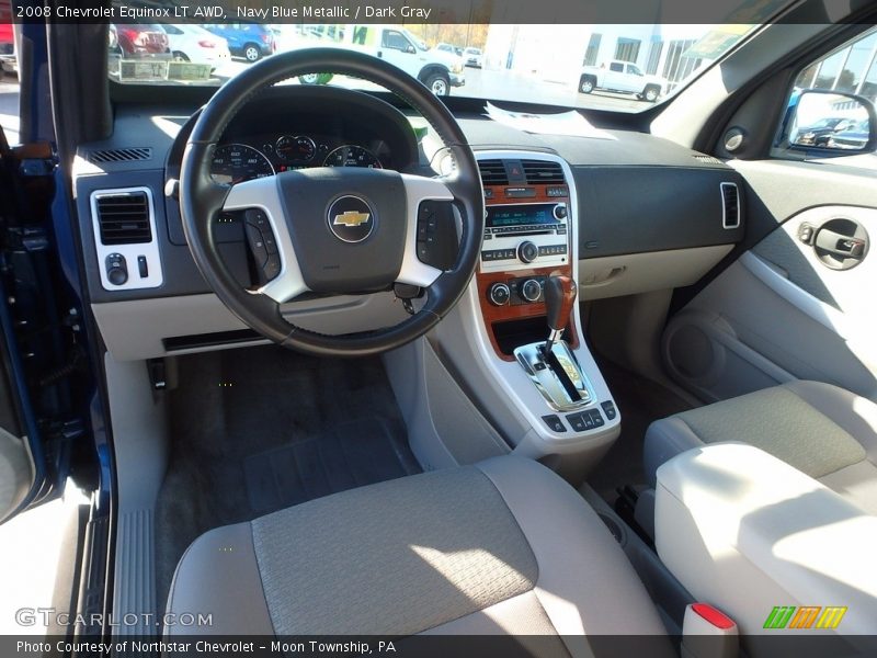 Navy Blue Metallic / Dark Gray 2008 Chevrolet Equinox LT AWD