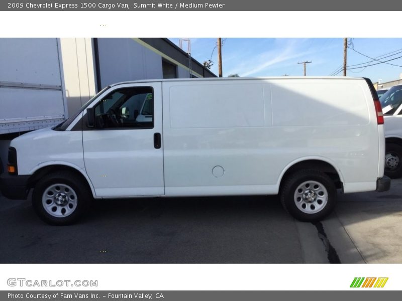 Summit White / Medium Pewter 2009 Chevrolet Express 1500 Cargo Van