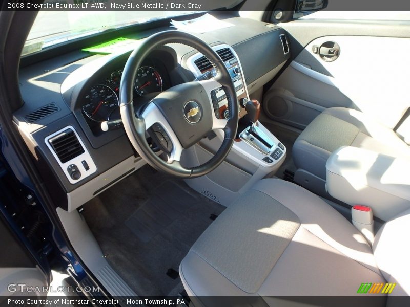 Navy Blue Metallic / Dark Gray 2008 Chevrolet Equinox LT AWD