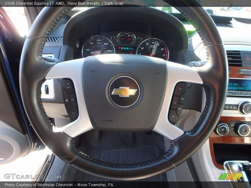 Navy Blue Metallic / Dark Gray 2008 Chevrolet Equinox LT AWD