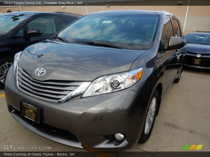 Predawn Gray Mica / Ash 2017 Toyota Sienna XLE
