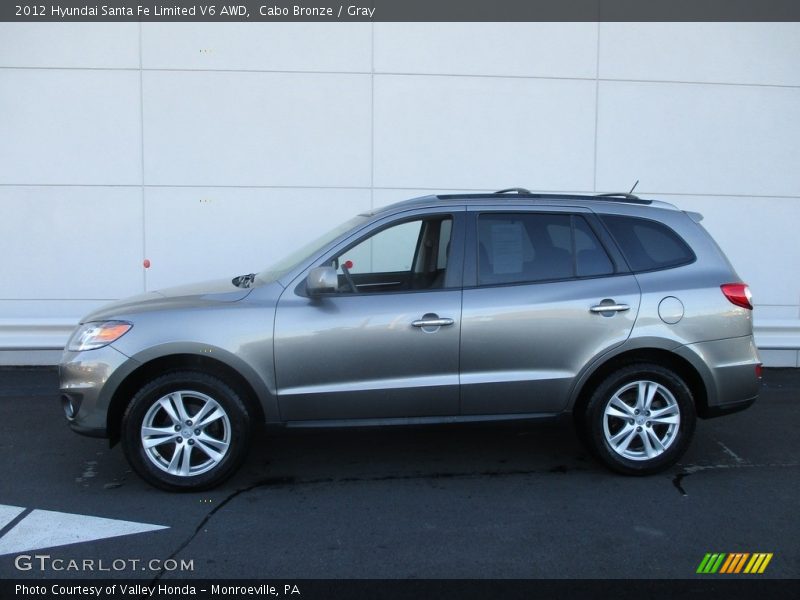 Cabo Bronze / Gray 2012 Hyundai Santa Fe Limited V6 AWD