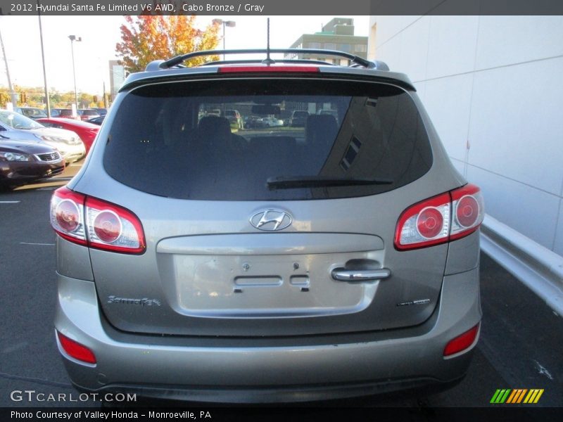 Cabo Bronze / Gray 2012 Hyundai Santa Fe Limited V6 AWD