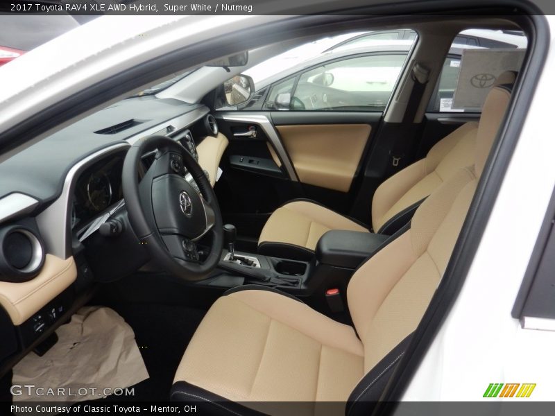  2017 RAV4 XLE AWD Hybrid Nutmeg Interior